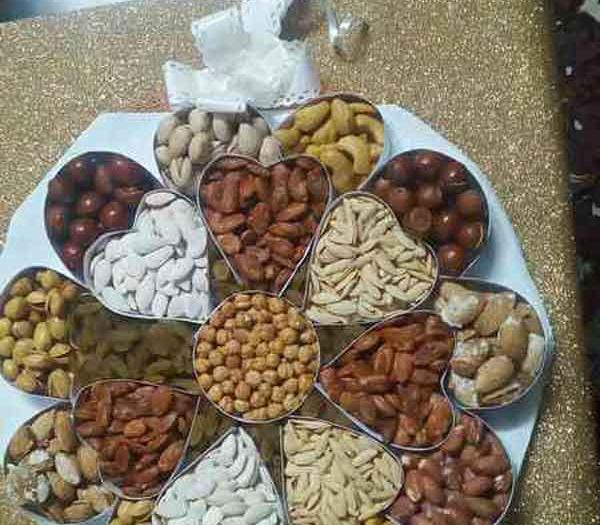 عکس تزیین آجیل شب یلدا