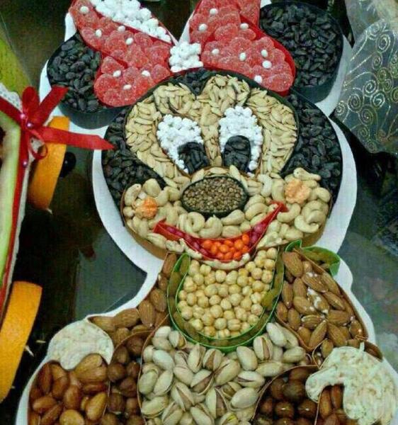 عکس تزیین آجیل شب یلدا