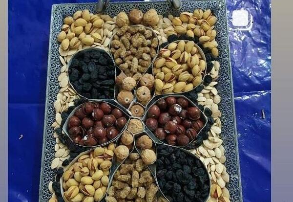 عکس تزیین آجیل شب یلدا