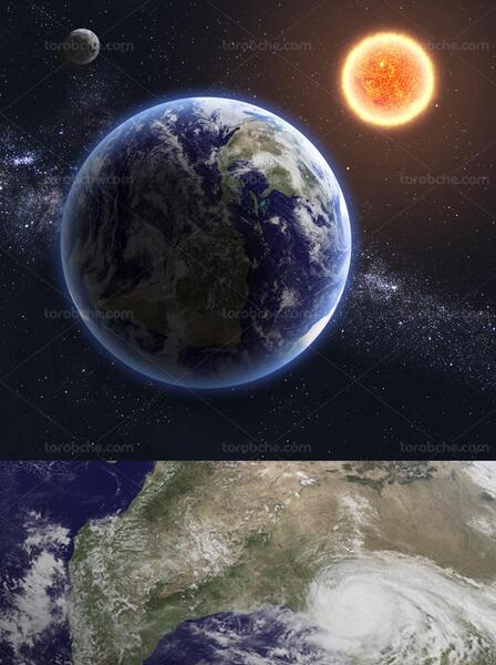 عکس ماه جدید زمین