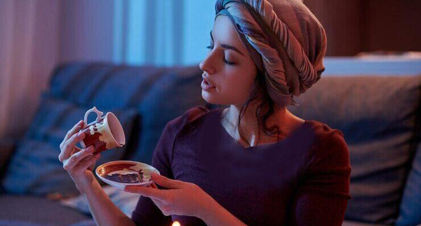 عکس هلال ماه در فال قهوه