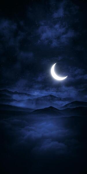 عکس ماه در شب برای تصویر زمینه