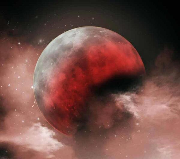عکس ماه در شب برای تصویر زمینه
