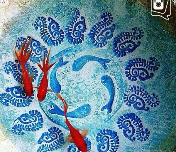 عکس ماه در آب برکه