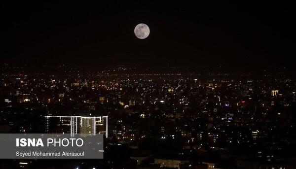 عکس ماه دیشب ایران