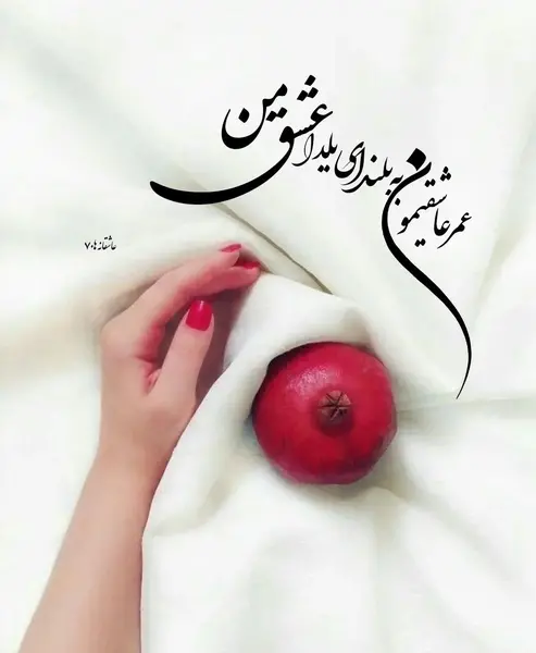 عکس شب یلدا برای معلم پیشاپیش مبارک