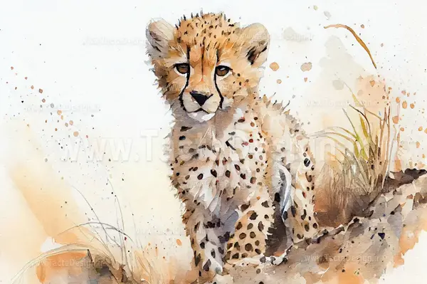 عکس گرافیکی یوزپلنگ