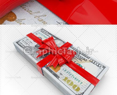 عکس یک بسته ۱۰۰ دلاری