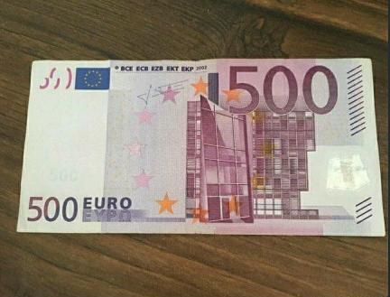 عکس اسکناس 500 یورویی