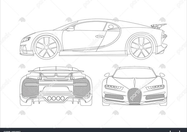 عکس ماشین بوگاتی شیرون برای تصویر زمینه
