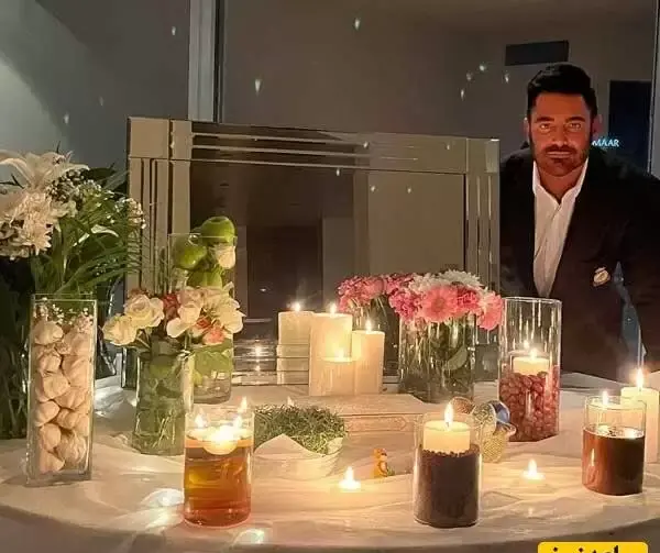 عکس سفره هفت سین محمدرضا گلزار