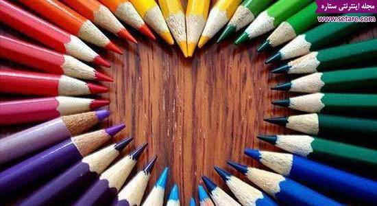 عکس های زیبا از مداد رنگی