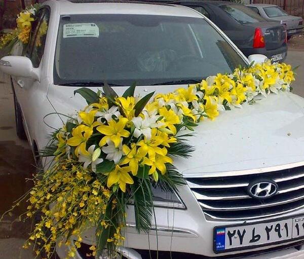 عکس ماشین عروس پژو پارس سفید