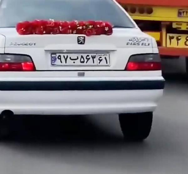 عکس ماشین عروس پژو پارس سفید