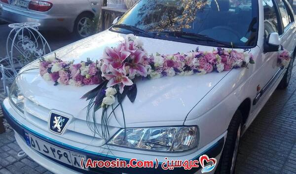 عکس ماشین عروس پژو پارس سفید
