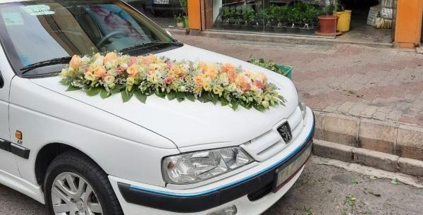 عکس ماشین عروس پژو پارس سفید