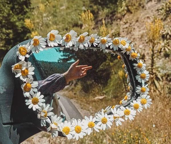 واتساپ عکس دختر با گل برای پروفایل