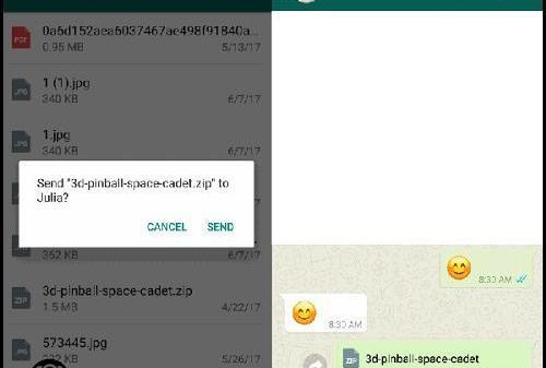 چگونه در واتساپ عکس به صورت فایل بفرستیم