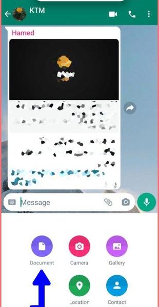 چگونه از واتساپ عکس را به صورت فایل بفرستیم
