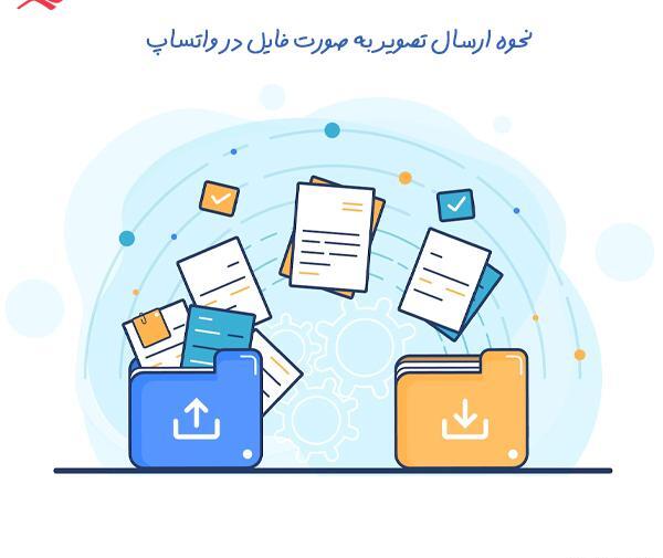 ارسال فایل عکس واتساپ ایفون
