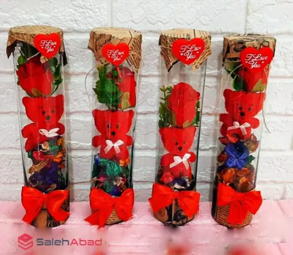 عکس خرس و گل ولنتاین