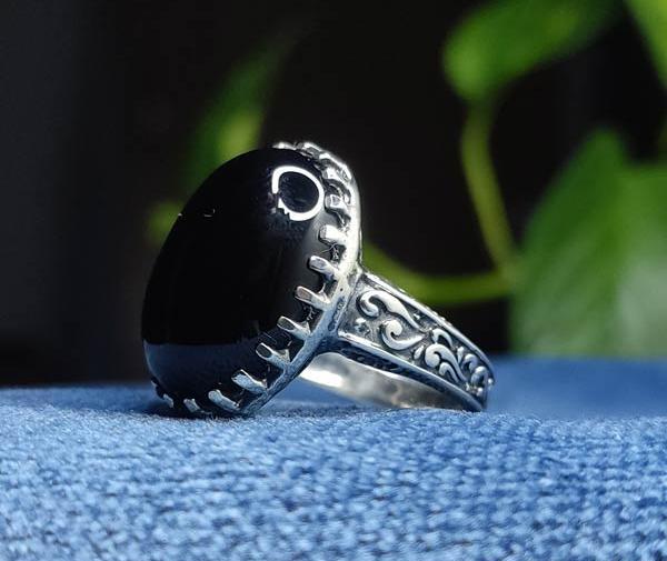 عکس انگشتر مردانه مشکی