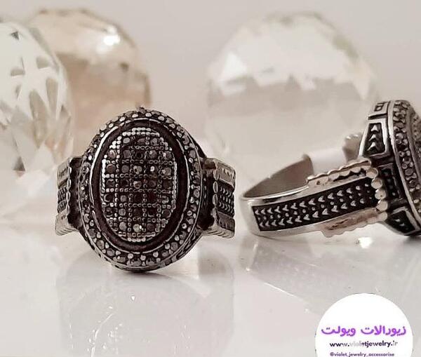 عکس انگشتر مردانه مشکی