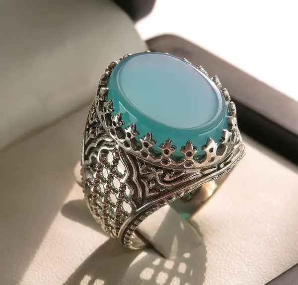عکس رکاب انگشتر نقره مردانه