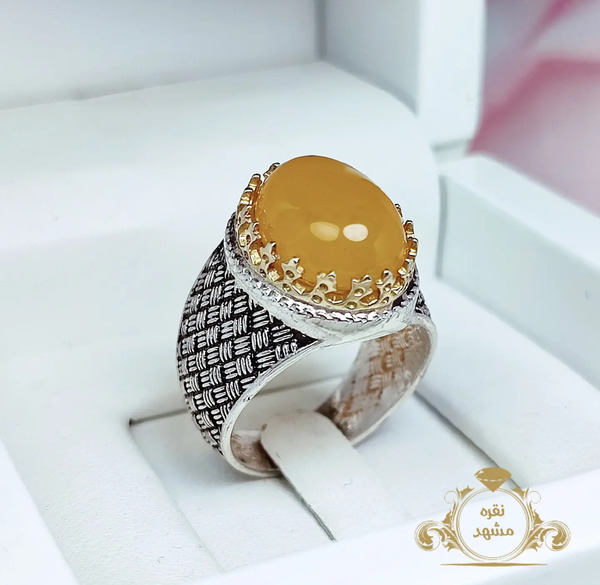 عکس از انگشتر نقره مردانه