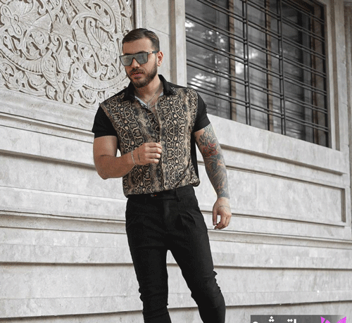 عکس پیراهن مردانه مشکی