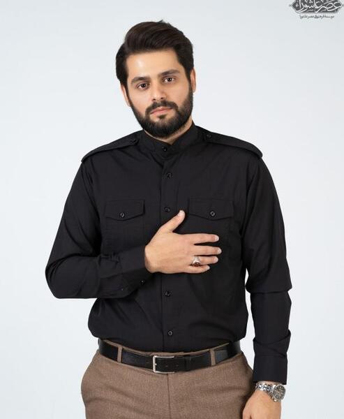 عکس پیراهن مردانه مشکی