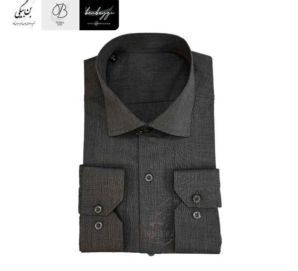 عکس پیراهن مردانه رنگ یاسی