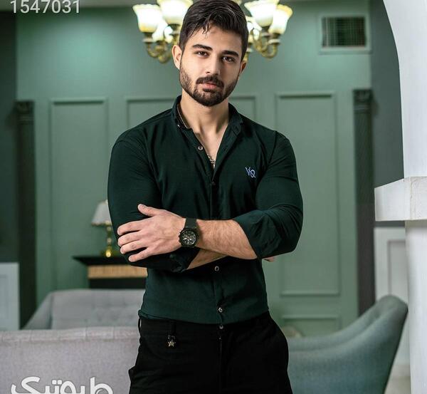عکس پیراهن مردانه سبز یشمی