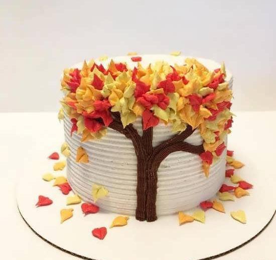 عکس کیک مردانه پاییزی