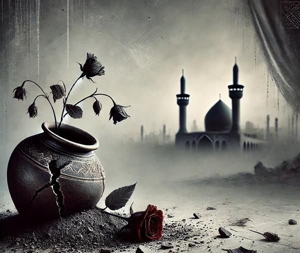 عکس نوشته وفات امام حسن عسکری