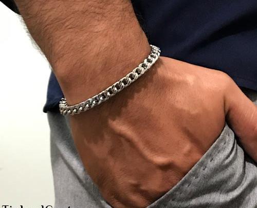 عکس دستبند مردانه استیل