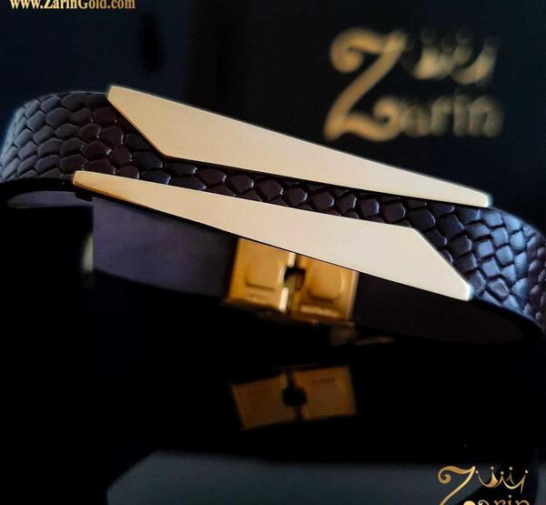 عکس دستبند مردانه چرم