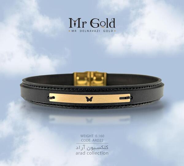 عکس دستبند مردانه چرم