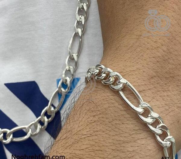 عکس دستبند مردانه زنجیری