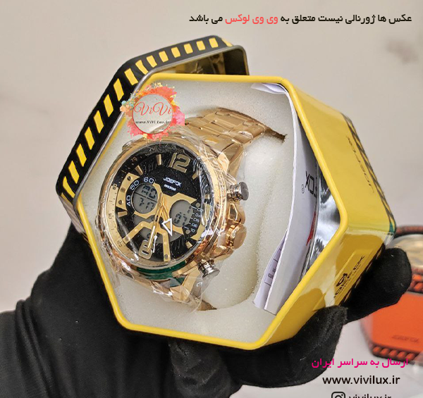 عکس ساعت مچی مردانه طلایی