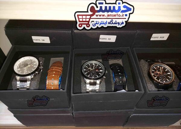 عکس ساعت مچی مردانه بند چرمی