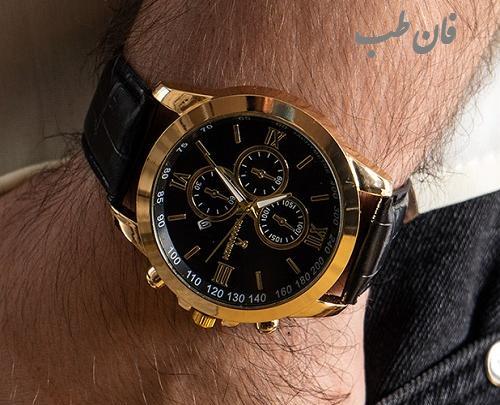 عکس ساعت مردانه طلایی