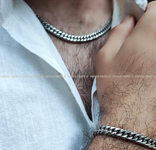 عکس گردنبند مردانه استیل