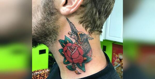 عکس تاتو گل مردانه