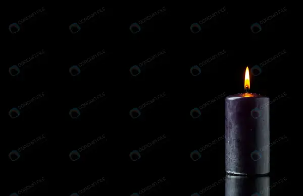 عکس پس زمینه مشکی با شمع