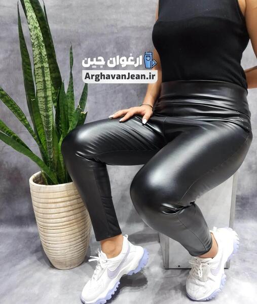 عکس شلوار چرم مشکی زنانه