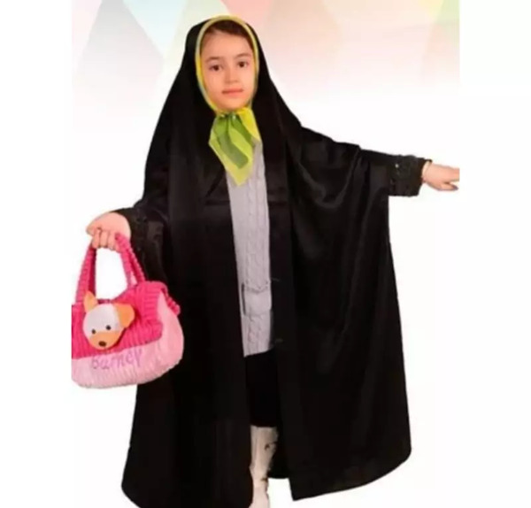 عکس چادر مشکی بچه گانه