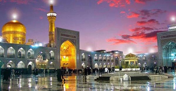 عکس مشکی حرم امام حسین