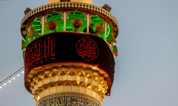 عکس مشکی حرم امام حسین