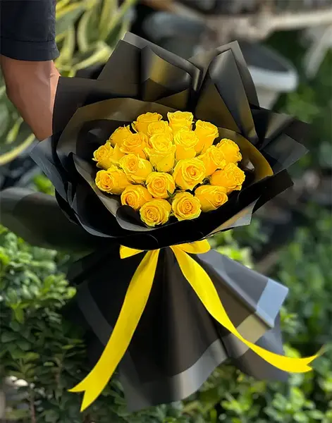 عکس گل با روبان مشکی